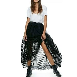 Free People dreaming of you maxi skirt